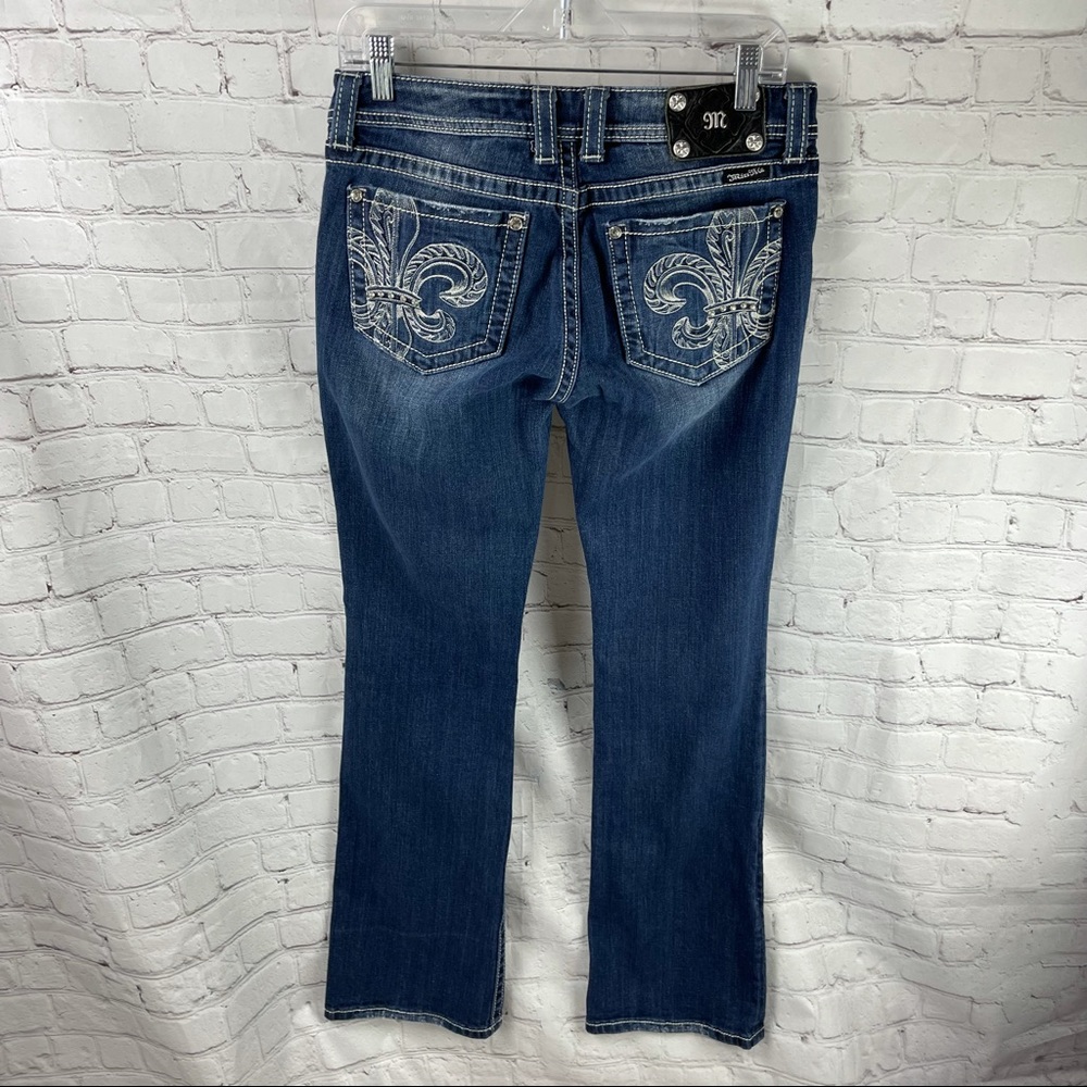 Miss Me Fleur de Lis Bootcut Jeans